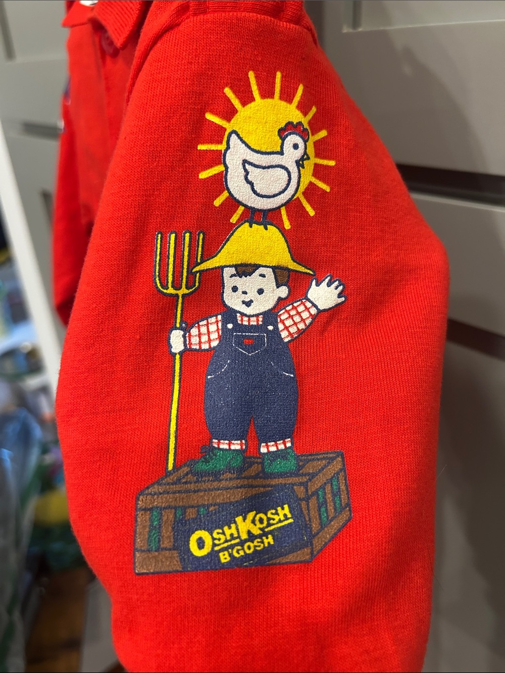 Vintage Oshkosh farm animal top